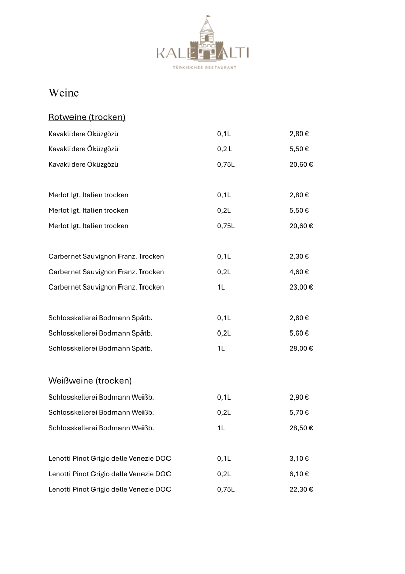 Menu Restaurant Kale Alti-2