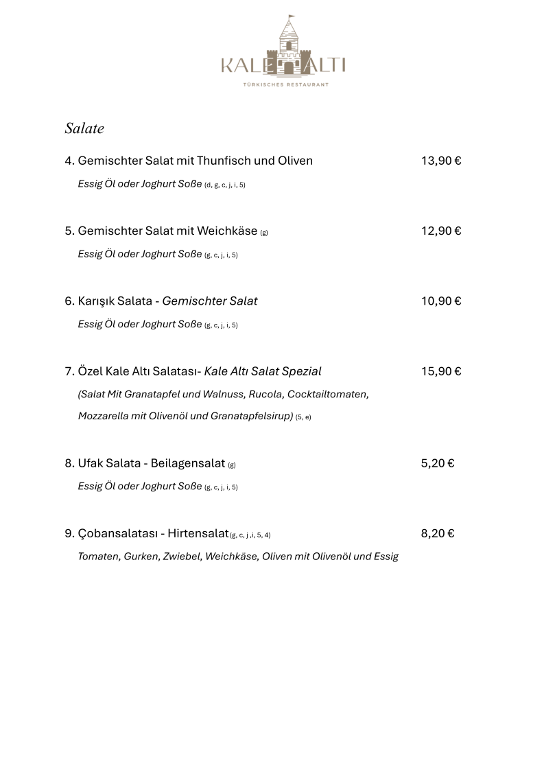 Menu Restaurant Kale Alti-8